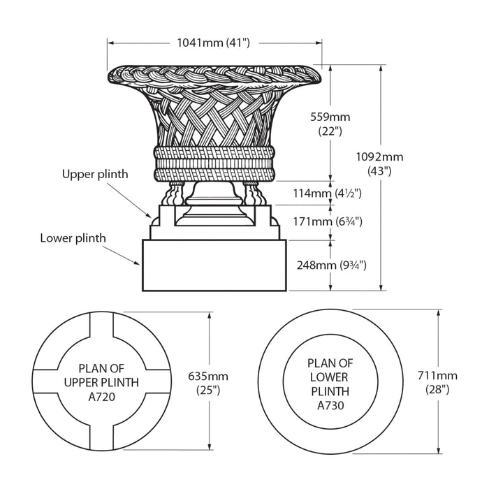 Haddonstone - Victorian Jardiniere - A710