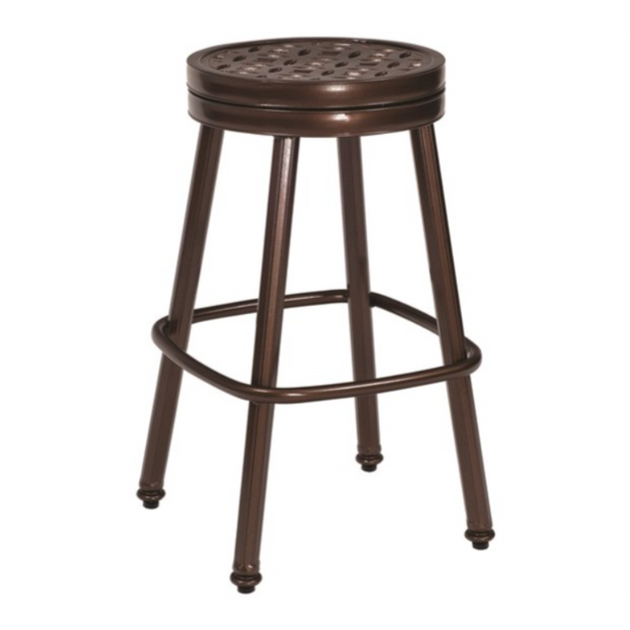 Woodard Patio Furniture - Casa - Round Swivel Bar Stool with Optional Seat Pad - 3Y0668ST