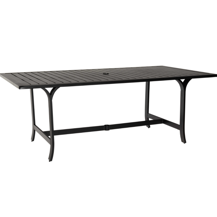 Woodard Patio Furniture - Seal Cove - Rectangular Dining Umbrella Table (grade A fabric only) - 1X0707