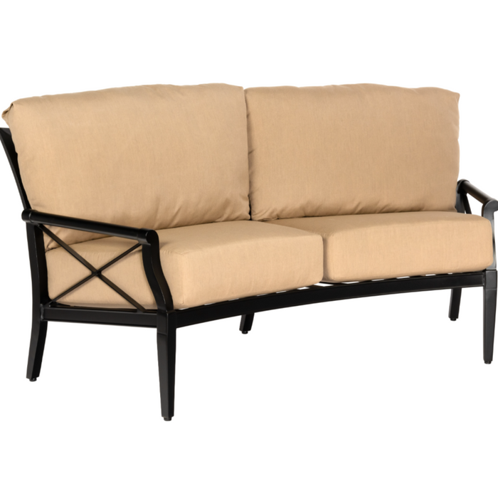 Woodard Patio Furniture - Andover Cushion - Crescent Love Seat - 510463