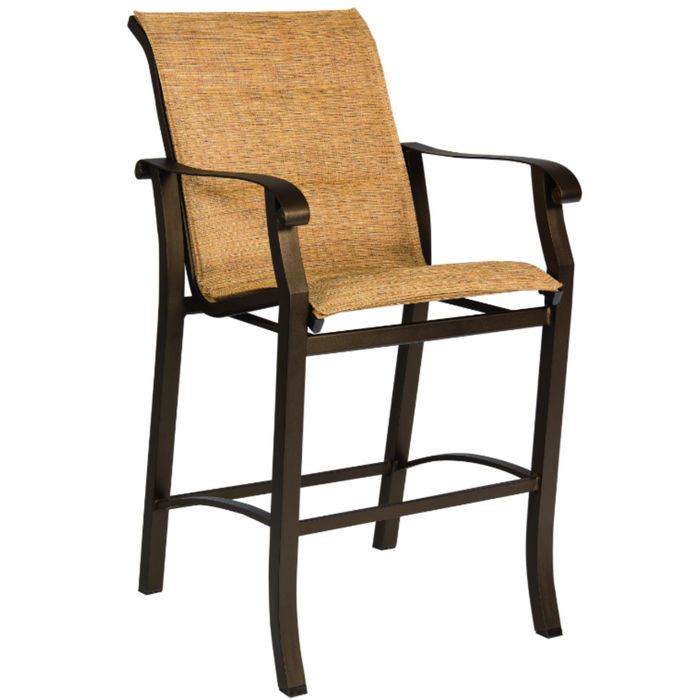 Woodard Patio Furniture - Cortland Padded Sling Stationary Bar Stool - 420581