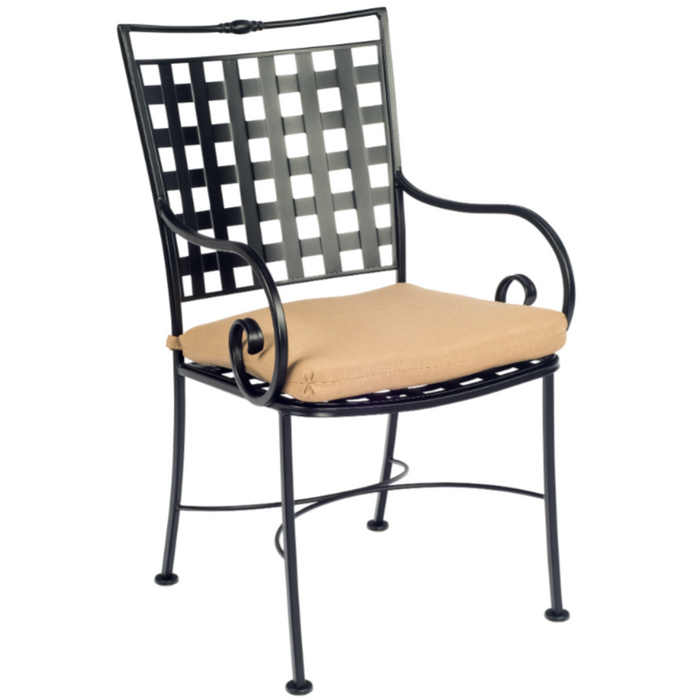 Woodard Patio Furniture - Sheffield - Dining Arm Chair with Optional Cushion - 3C0001ST