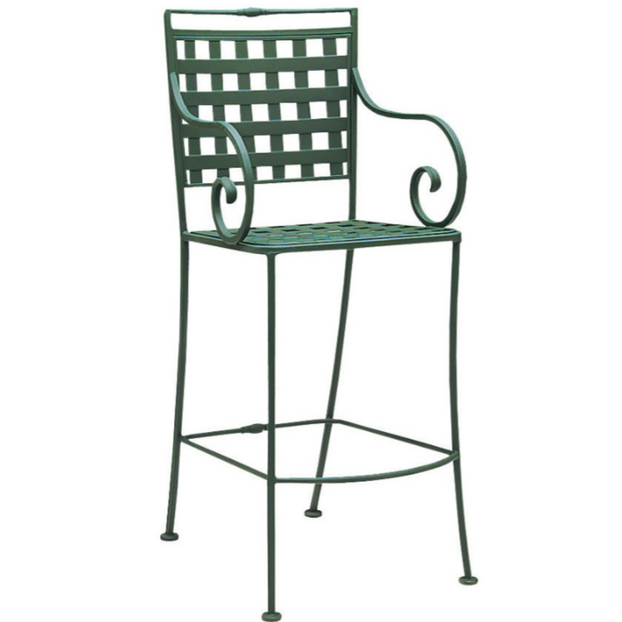 Woodard Patio Furniture - Sheffield - Stationary Bar Stool with Optional Cushion - 3C0081ST