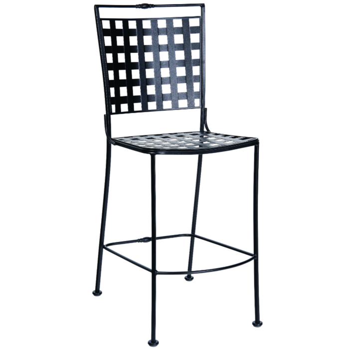 Woodard Patio Furniture - Sheffield - Stationary Armless Bar Stool with Optional Cushion - 3C0068ST