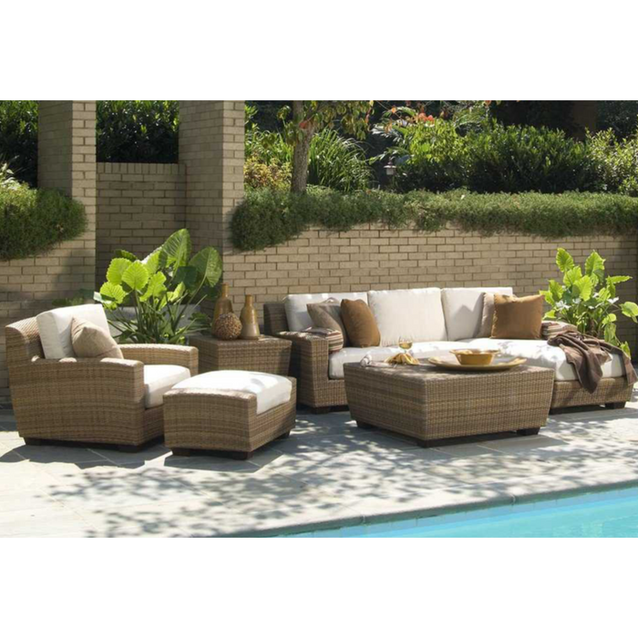 Woodard Patio Furniture - Saddleback - Wicker Ottoman - S523005