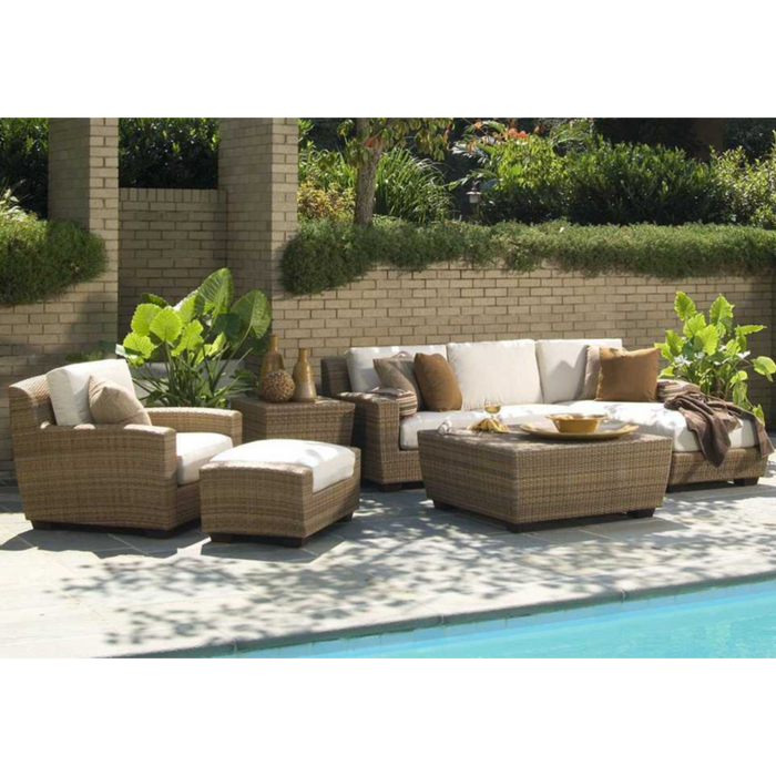 Woodard Patio Furniture - Saddleback - Wicker LAF Love Seat Sectional Unit - S523021L