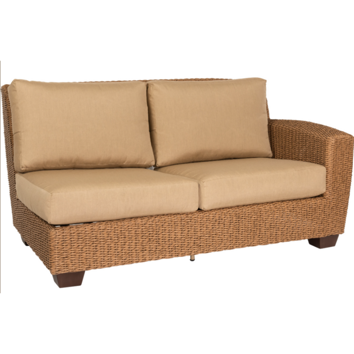 Woodard Patio Furniture - Saddleback - Wicker RAF Love Seat Sectional Unit -S523021R