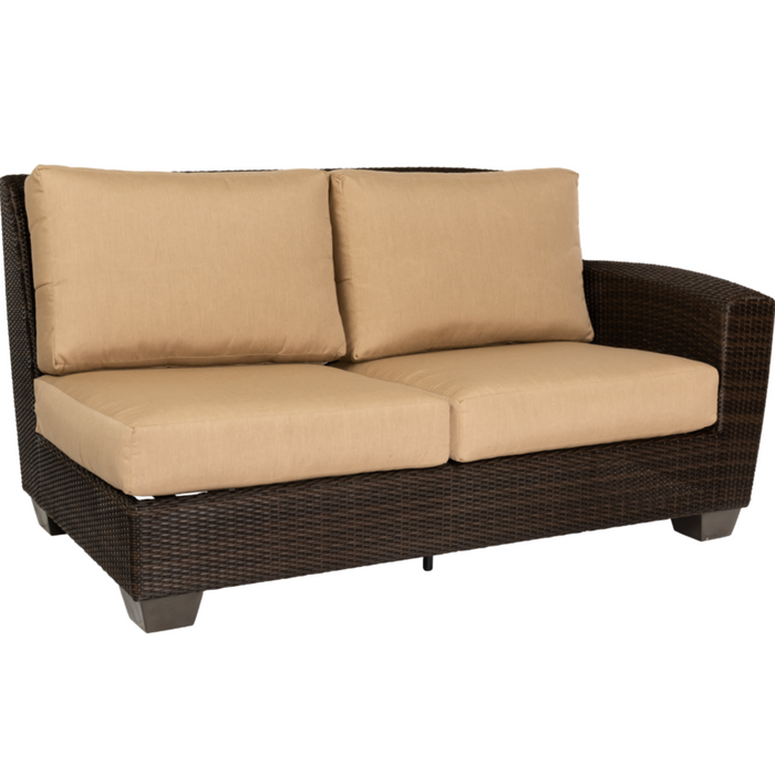 Woodard Patio Furniture - Saddleback - Wicker RAF Love Seat Sectional Unit -S523021R