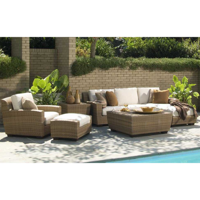 Woodard Patio Furniture - Saddleback - Wicker RAF Chaise Lounge Sectional Unit - S523041R