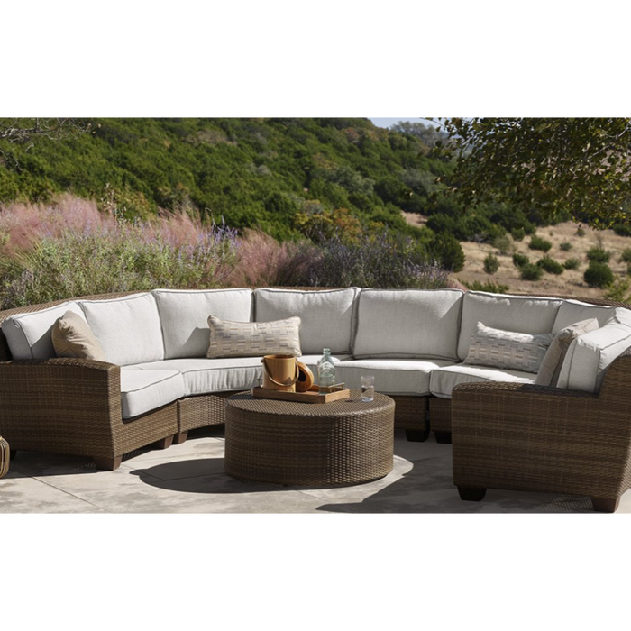 Woodard Patio Furniture - Saddleback - Wicker LAF Sectional End Unit - S523013L