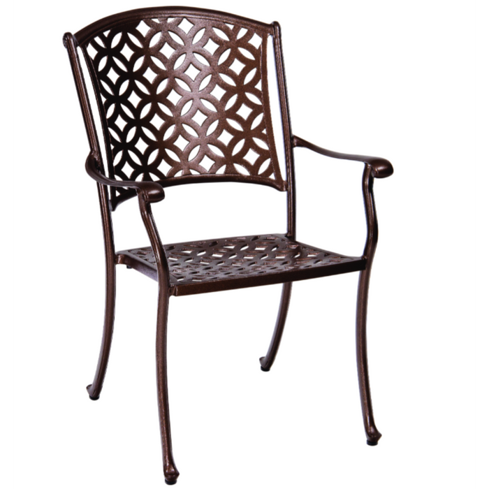 Woodard Patio Furniture - Casa - Dining Arm Chair with Optional Seat Cushions - 3Y0401ST