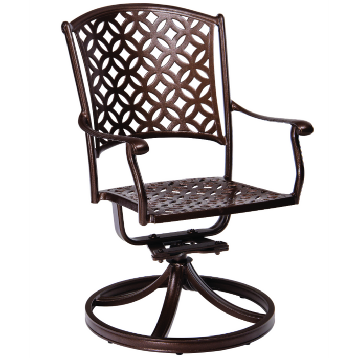 Woodard Patio Furniture - Casa - Swivel Rocking Dining Arm Chair - 3Y0472