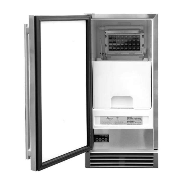 Summerset Refrigeration - 15" UL Outdoor Rated Ice Maker w/Stainless Door - 50 lb. Capacity - SSIM-15