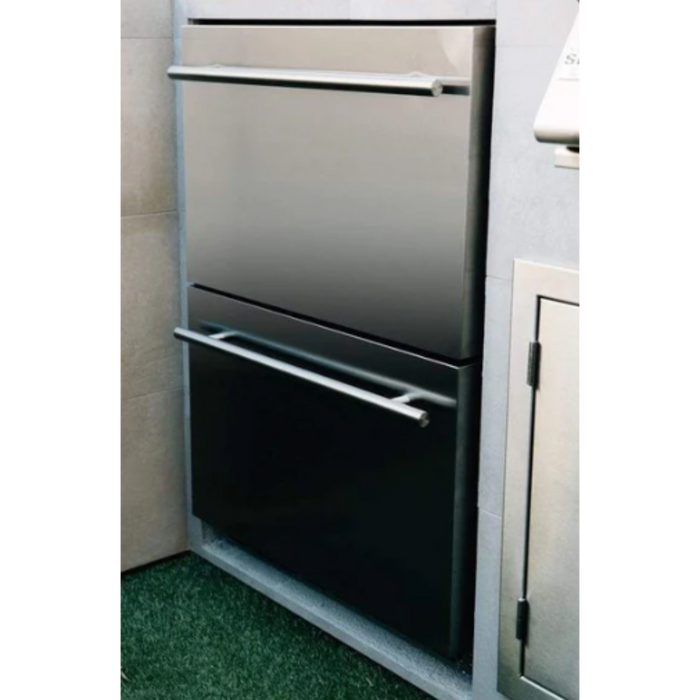 Summerset Refrigeration - 5.3c Deluxe Outdoor Rated 2-Drawer Fridge - SSRFR-24DR2