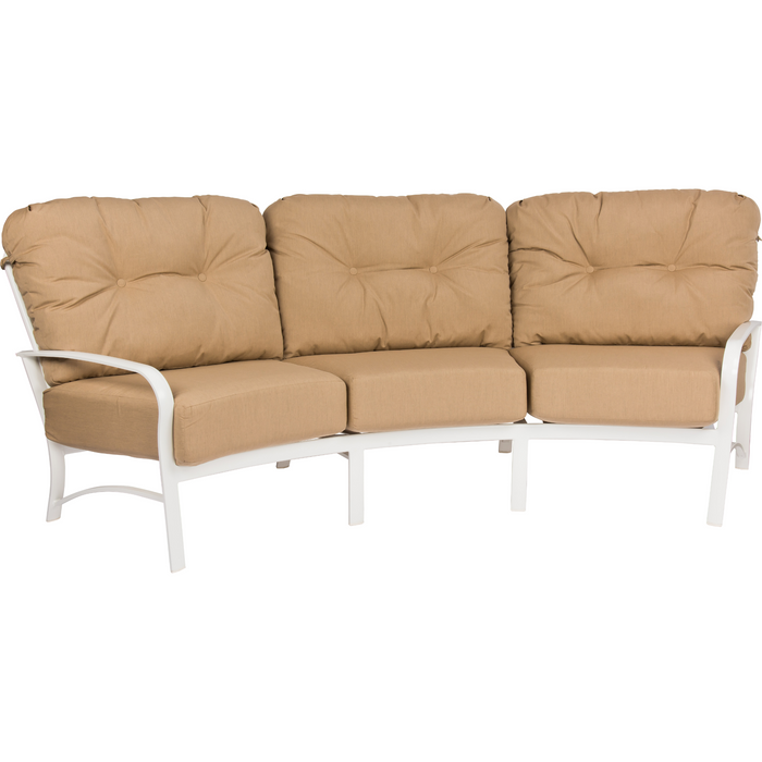 Woodard Patio Furniture - Fremont Cushion Aluminum Crescent Sofa - 9U0464