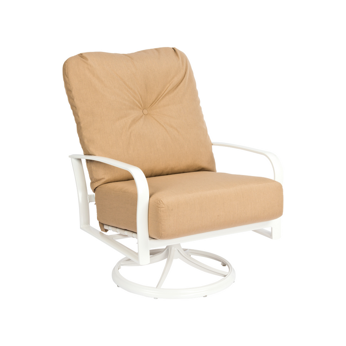 Woodard Patio Furniture - Fremont Cushion Aluminum Big Man's Swivel Rocking Lounge Chair - 9U0677