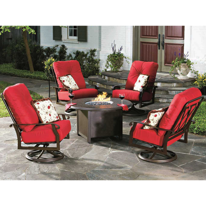 Woodard Patio Furniture - Cortland Cushion - Big Man's Swivel Rocking Lounge Chair - 4Z0677