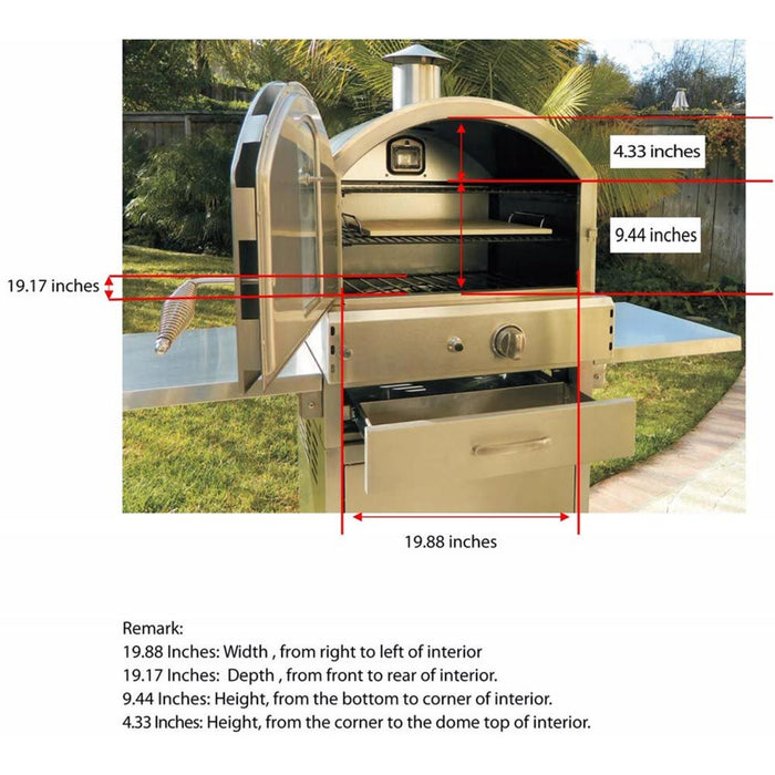 Summerset Grills - The Freestanding Outdoor Oven - Natural Gas - SS-OVFS-NG